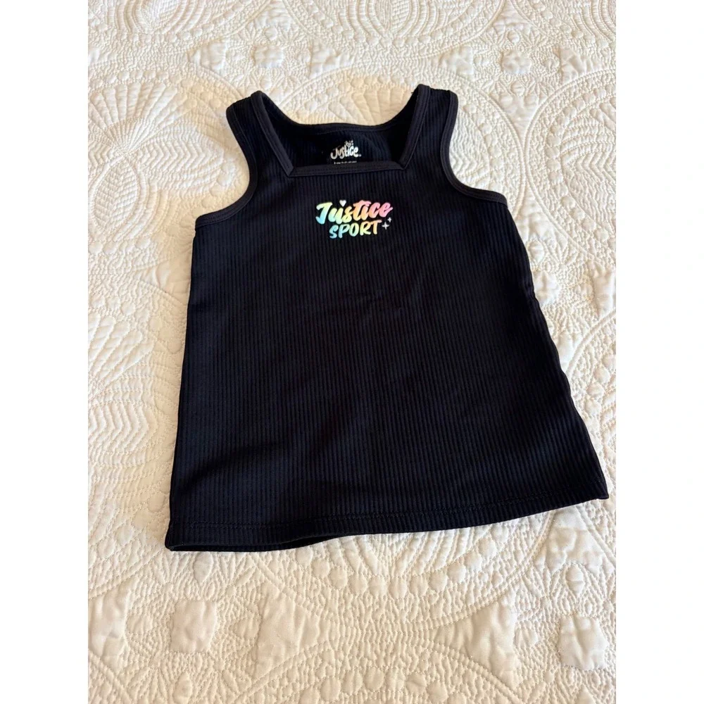 *4for$20 Mix&Match* Justice Sport Little Girls Ribbed Tank Top Size XS